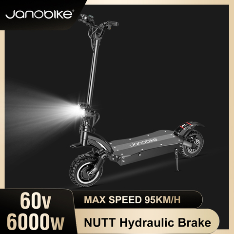 Janobike X30 95 km/h Scooter électrique 6000W double moteur tout-terrain coup de pied Scooters 2022 nouveau frein hydraulique Scooters électriques adultes ► Photo 1/6