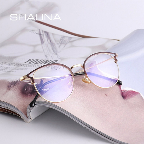 SHAUNA – lunettes en métal Anti-lumière bleue, monture optique pour femmes ► Photo 1/6