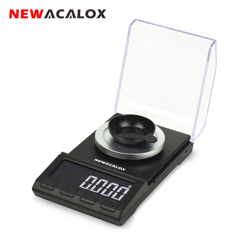 NEWACALOX-Balance numérique de poche, Mini et de poche, pour bijoux en or/argent massif, USB, haute précision, 50g/200g x 0.001g ► Photo 1/6