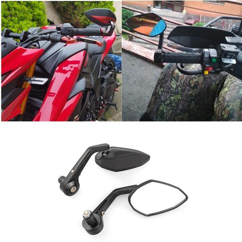 Rétroviseurs latéraux convexes en verre universel pour moto Yamaha, guidon, vélo de rue, Scooter, 7/8 