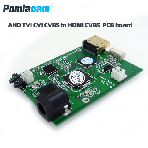 Carte de conversion de Signal vidéo haute définition AHD TVI CVI CVBS vers HDMI VGA CVBS ► Photo 1/6