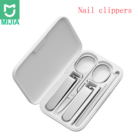 Xiaomi mijia 5 – ensemble de manucure et pédicure, coupe-ongles Portable, Kit d'hygiène de voyage, en acier inoxydable, pièces/ensemble ► Photo 1/6