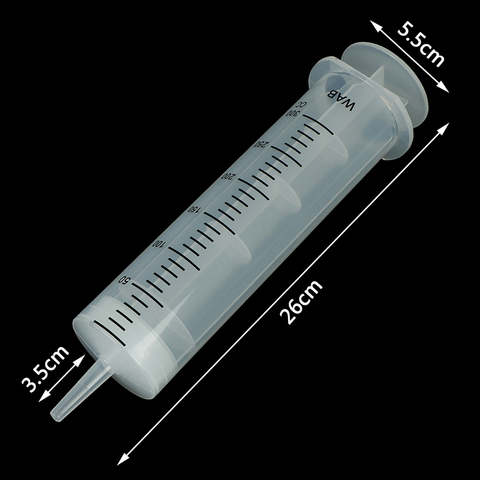 Seringue d'injection de mesure de grande capacité réutilisable de seringue en plastique chaude de 300ml ► Photo 1/6