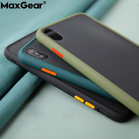 Armure étui mat pour Xiao mi mi 9 CC9 CC9E A3 Lite 9T Pro rouge mi K20 K30 7A 8A Note 7 8 8T Pro antichoc dur couverture transparente ► Photo 1/6