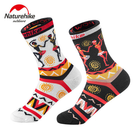 Naturehike – chaussettes de sport antidérapantes en laine mérinos, 2 paires, pour voyage, alpinisme, Camping, cyclisme, confortables, Style égyptien ► Photo 1/6