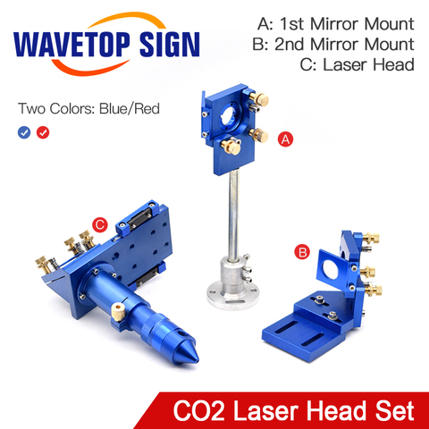 Miroir réfléchissant de jeu de tête de Laser de CO2 et support intégratif de bâti de montage de lentille de focalisation pour des pièces de découpeuse de graveur de Laser ► Photo 1/6