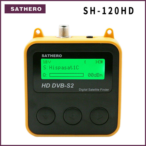 Sathero SH-120HD DVB-S2 Haute Définition numérique Détecteur de Satellite Portable Satellite Finder mètres libre assis programmes ► Photo 1/6