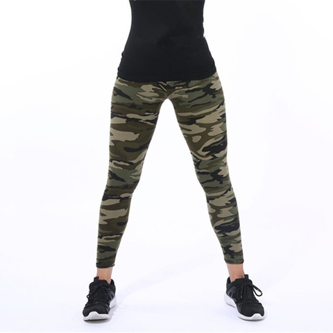 CUHAKCI-Leggings Camouflage Fitness pour femmes, legging militaire, pantalon de sport, modèle style aventure, vert ► Photo 1/6