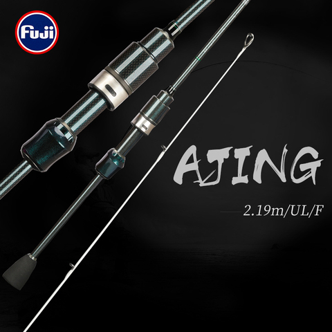 TSURINOYA dextérité ultra-léger AJING canne à pêche 2.19m UL puissance FUJI accessoires petit appât coulée filature truite sébaste tige ► Photo 1/6