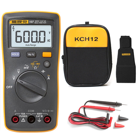 FLUKE 107 multimètre numérique Portable appareil Portable Portable vrai nouveau F107/envoyer un paquet souple ► Photo 1/6