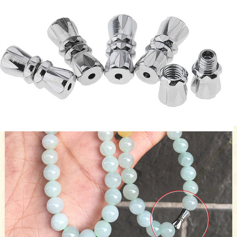 10 pièces Terne Argent Fermoir À Vis Baril Vis Fermoirs Pour Bracelet Collier Bijoux Faisant Des Résultats Trou 1mm HK111 ► Photo 1/6