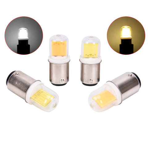 1pc BA15D lumière LED ampoule AC 5W 110V 220V BA15D lumière LED ampoule COB lampe à LED pour lustre Machine à coudre ► Photo 1/6