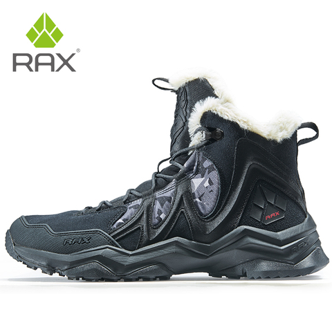 RAX-bottes de neige d'hiver pour hommes et femmes, baskets de randonnée, de randonnée, de randonnée, de sport, en molleton, pour hommes et femmes ► Photo 1/6