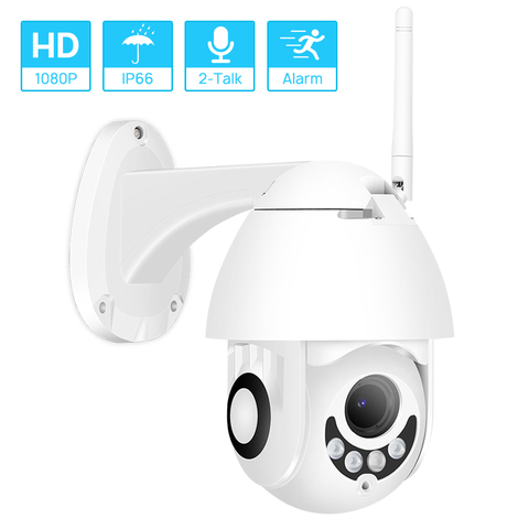 Hamrolte-caméra de surveillance extérieure IP Wifi hd 1080p, Mini Pan/inclinable et codec h.265, vision nocturne, détection de mouvement ICsee, étanche ► Photo 1/6