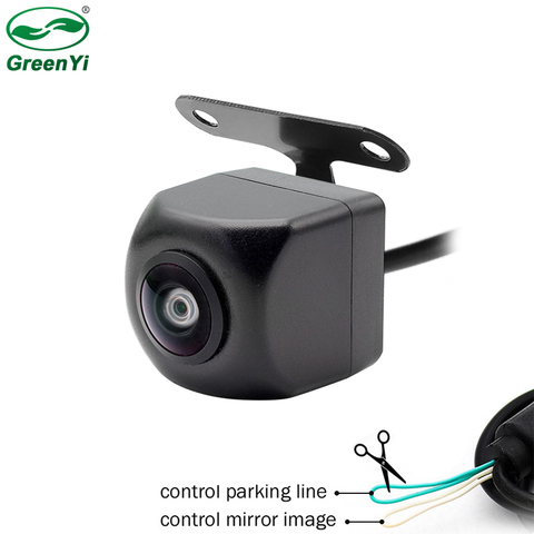 GreenYi HD 170 Degrés CCD Fisheye Lentille De Voiture Par Sauvegarde Caméra Arrière Vue de Face Côté CCTV Véhicule Parking Caméra ► Photo 1/6