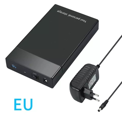 3.5 pouces boîtier de disque dur externe boîtier de disque dur USB 3.0 à SATA III USB boîtier de disque dur pour 10 to 2.5 3.5 HD boîtier SSD prise ue usa royaume-uni ► Photo 1/6