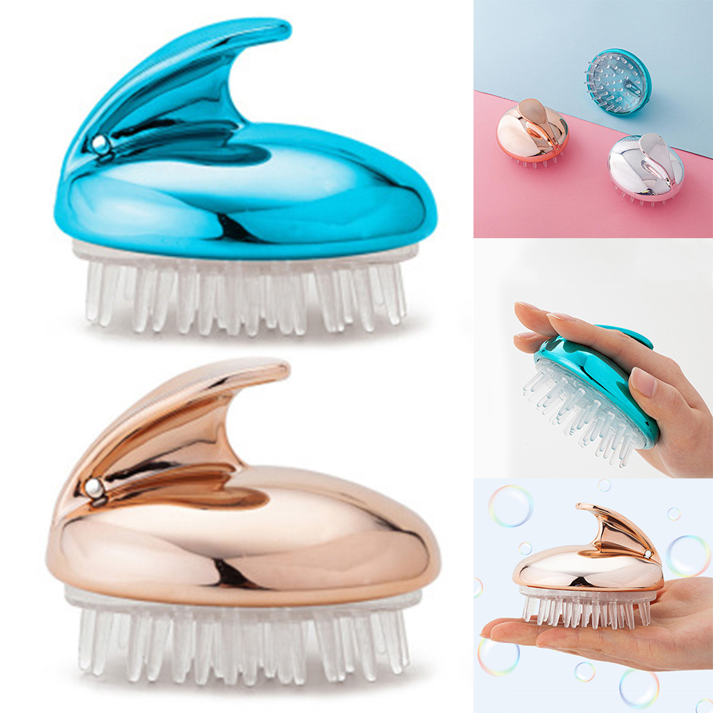 Brosse de Massage amincissante en Silicone, Spa, tête de corps, shampoing, cuir chevelu, peigne, lavage des cheveux, douche, bain, nouveauté ► Photo 1/6