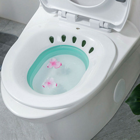 Bidet portatif Sitz baignoire bassin pour femmes enceintes personnes âgées hémorroïdes post-partum Patient toilette Sitz baignoire bassin Bidet ► Photo 1/6