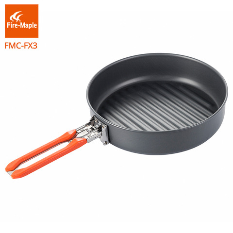 Poêle à frire en alliage d'aluminium dur, poêle Vesta pour Camping en plein air randonnée Pinic Portable poignée pliable 0,7 l/0,9 l ► Photo 1/6