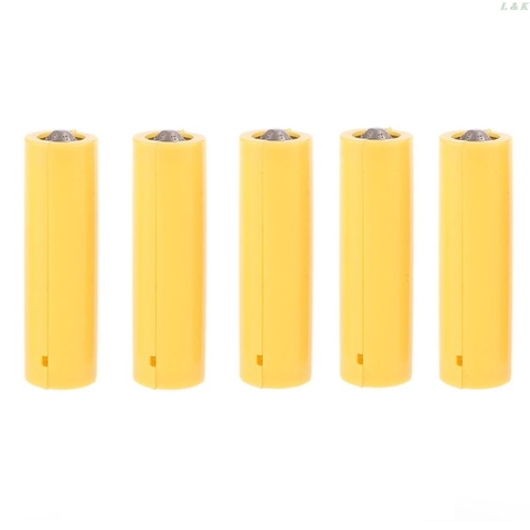 5 pièces AA AAA taille factice fausse batterie configuration coque espace réservé cylindre conducteur L29K ► Photo 1/6