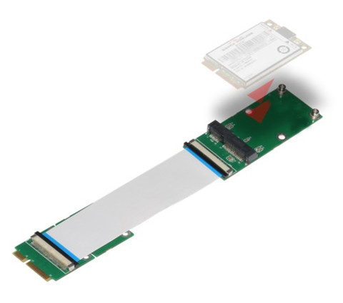 Adaptateur d'extension pour SSD, Mini PCIe vers Mini PCIe, 10/20/30CM, carte réseau ► Photo 1/5