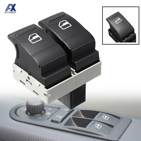 Accessoires de voiture fenêtre de porte électrique Double bouton de commutation contrôle côté conducteur pour VW Transporter T5 T6 Caravelle 7E0959855A9B9 ► Photo 1/6