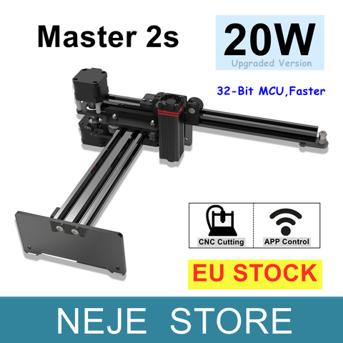 NEJE Master 2s 20W CNC graveur Laser et coupeur Laser gravure Machine de découpe Laser imprimante CNC routeur ► Photo 1/6