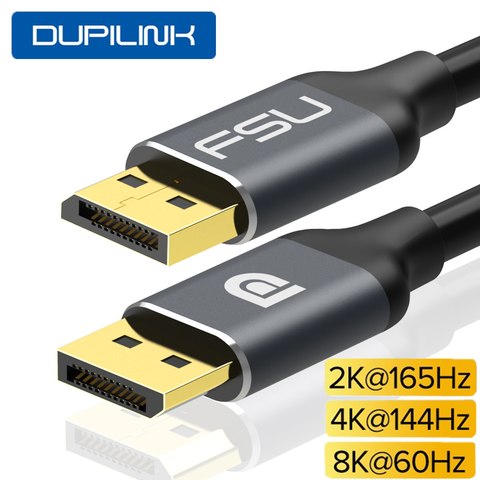 DisplayPort 1.4 câble 8K 4K 144Hz 165Hz DP câble affichage Port adaptateur pour vidéo PC portable TV DP 1.4 1.2 Port d'affichage 1.2 câble ► Photo 1/6