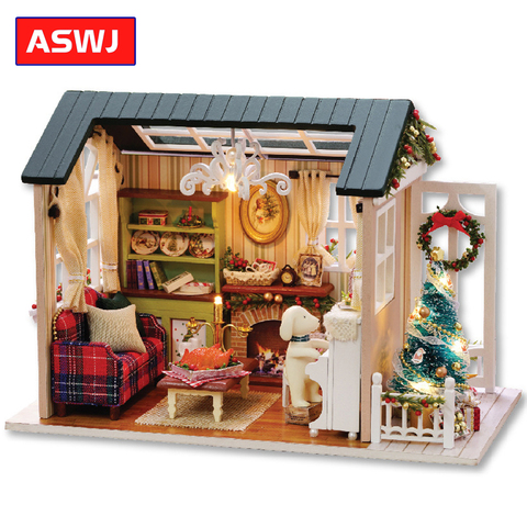 Maison de poupée Miniature avec meubles, maison en bois, Cutebee Roombox, jouets classiques pour enfants, cadeaux d'anniversaire et de noël, nouvelle collection ► Photo 1/6