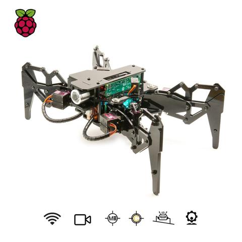 Kit Robot araignée bionique quadrupède Adeept DarkPaw pour Raspberry Pi 4/3 modèle B +/B/2B, Robot rampant à tige, suivi OpenCV, ► Photo 1/6