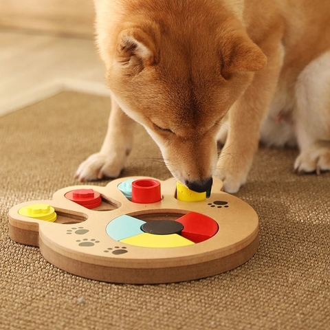 Jouets Puzzle pour chien, augmente le qi, distribution Interactive et lente, pour animaux de compagnie, chat, chiot, jeux d'entraînement, alimentation intelligente ► Photo 1/6