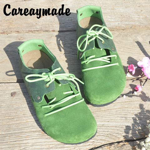 Careaymade – chaussures en cuir véritable faites à la main, chaussures rétro art mori girl, chaussures plates décontractées pour femmes, 11 couleurs ► Photo 1/6