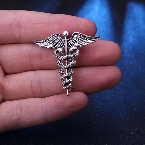 Broche motif ailes d'ange rétro, broche Badge pour hommes, broche serpent, médailles à revers, pour femmes, pour col de chemise, vêtements et accessoires ► Photo 1/6