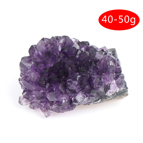 1 pièces 10-50g améthyste naturelle cristal décoration ornement violet rose Feng Shui pierre Quartz Drusy Geode Cluster pierre de guérison ► Photo 1/6