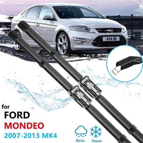 Pour Ford Mondeo MK4 2007 ~ 2013 balais d'essuie-glace de voiture avant fenêtre pare-brise essuie-glaces accessoires de voiture 2008 2009 2010 2011 ► Photo 1/6