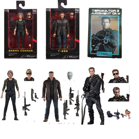 NECA Terminator 18cm, nouveau destin sombre T-800 Sarah Connor, figurine d'action, modèle à collectionner, jouet cadeau ► Photo 1/6