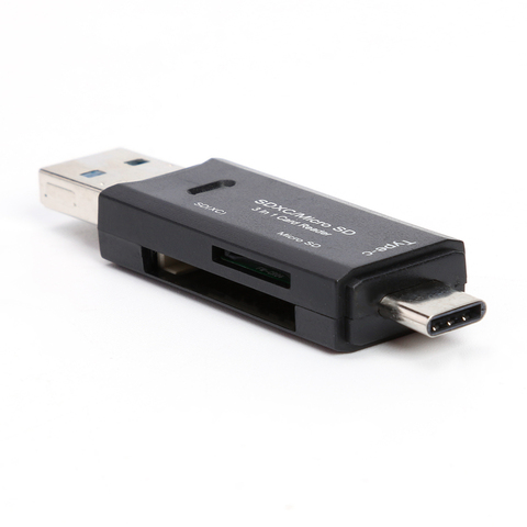 3 en 1 OTG lecteurs de cartes mémoire USB 3.0 haute vitesse ménages ordinateurs accessoires pour TF/Mirco SD type-c adaptateur ► Photo 1/6