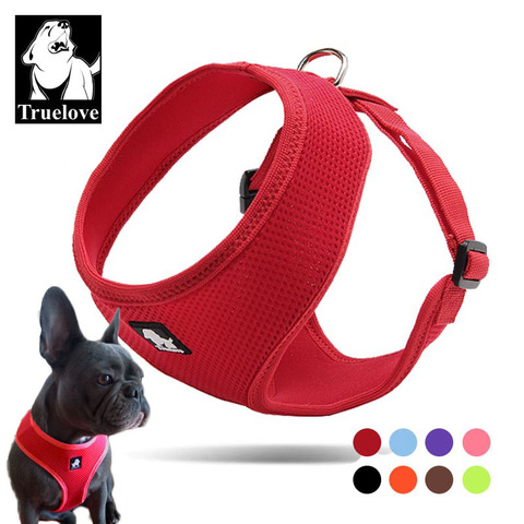 Truelove Chiot Chat Chien Harnais Respirant Mesh Nylon Harnais Sangle Souple Marche Gilet Col Pour Petit Moyen Taille chien Animaux ► Photo 1/6