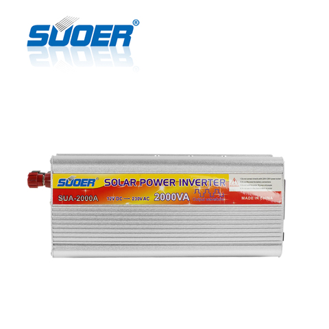 Suoer – onduleur à onde sinusoïdale modifiée 2000W 12V 220V (SUA-2000A), pour installation solaire ► Photo 1/6