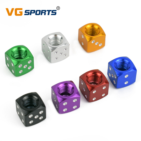 4 pièces/8 pièces dés bouchons de Valve de haute qualité pneu Air Valve tige bouchons voiture coffre montagne route vélo roue jantes accessoires ► Photo 1/6