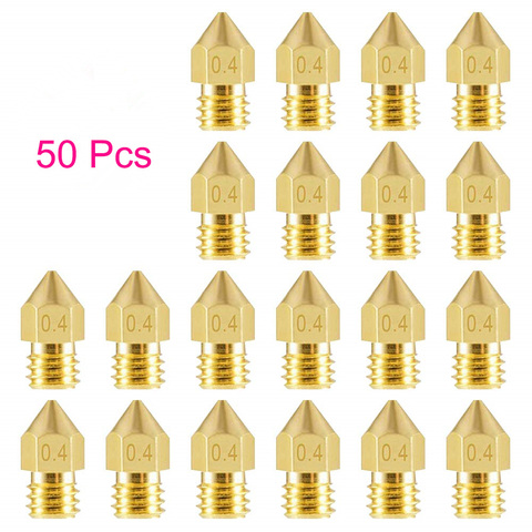 Buses d'extrudeuse pour imprimante 3D, 50 pièces, MK8, 0.2mm, 0.3mm, 0.4mm, 0.5mm, 0.6mm, 0.8mm, 1.0mm, pour Makerbot, Creality, CR10, Ender 3, 5 ► Photo 1/6