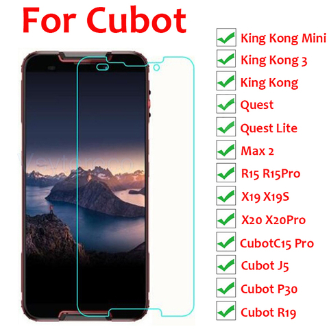 Protecteur d'écran, en verre trempé pour Cubot King Kong Mini 2 J5 J7 R15 C15 X20 Pro Max2 P30 X19S Quest Lite KingKong 3 ► Photo 1/6
