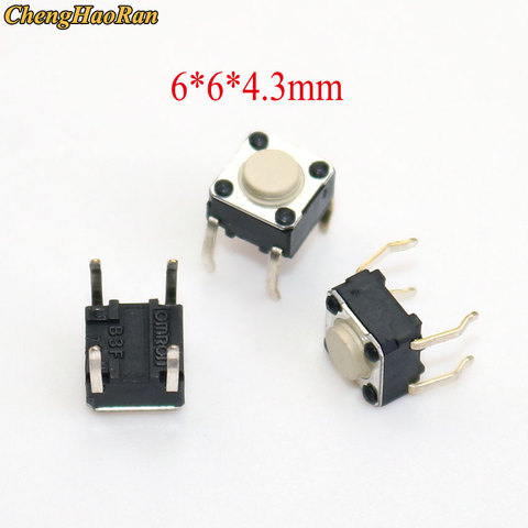 ChengHaoRan-interrupteur micro-interrupteur tactile Omron b3f-1000, 6x6x4.3mm, 1 pièce, Original ► Photo 1/6