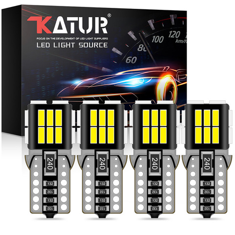 4 pièces T10 W5W led Canbus ampoules 4014 SMD led voiture liseuses lumières intérieures blanc ambre rouge Iceblue pour BMW Audi Mercedes benz ► Photo 1/6