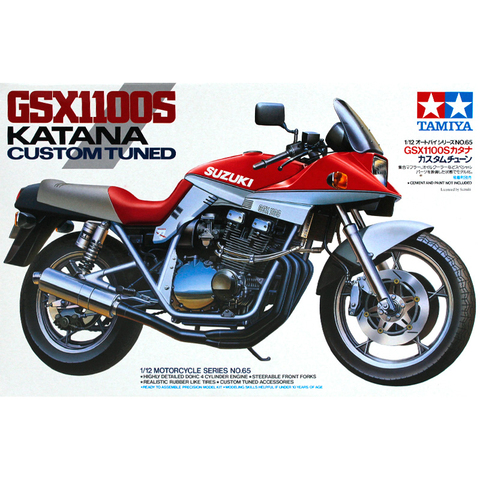 Kit de construction de maquettes de moto, assemblage à échelle 1/12, GSX1100S Katana (personnalisé), jouet Tamiya 14065 ► Photo 1/4