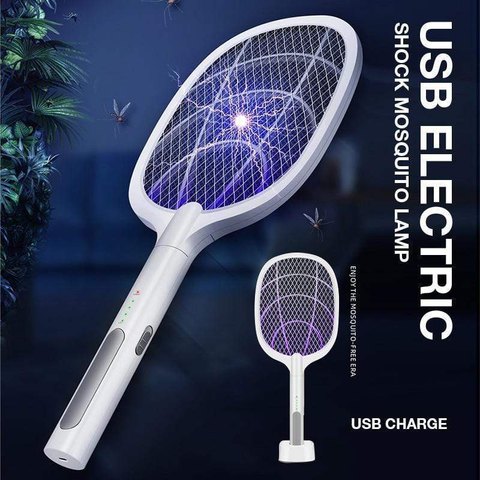 Lampe anti-moustiques à choc électrique USB, Portable, à trois couches, câble de chargement USB ► Photo 1/6