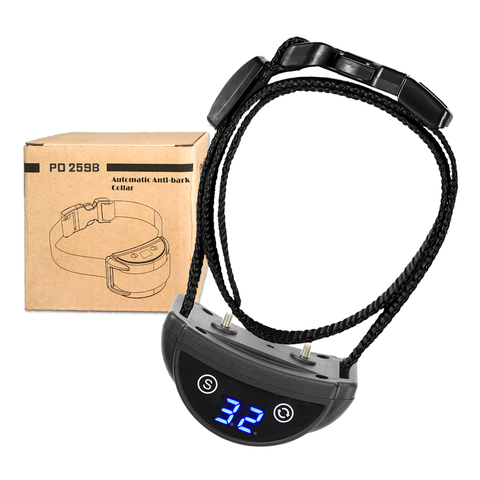 Collier anti-Aboiement pour Chien Automatique Rapide Collier Anti-Aboiements 45 Jours Temps De Travail Ultra Long LED Affichage 3-fonction Mode T/V/S ► Photo 1/6