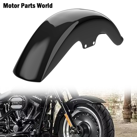 Garde-boue avant de moto noir brillant, couverture pour Harley Softail FLSTF Fat Boy FLSTFB Fat Boy Lo 2006 – 2017 ► Photo 1/6