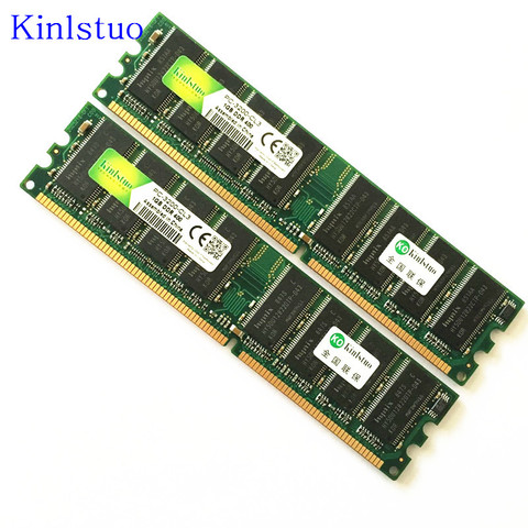 Barrette de ram DDR1 ou 1 go pour PC de bureau, module de mémoire vive, fréquence d'horloge 400/MHz, norme pc3200, format DIMM, format CL3, nouveauté ► Photo 1/6