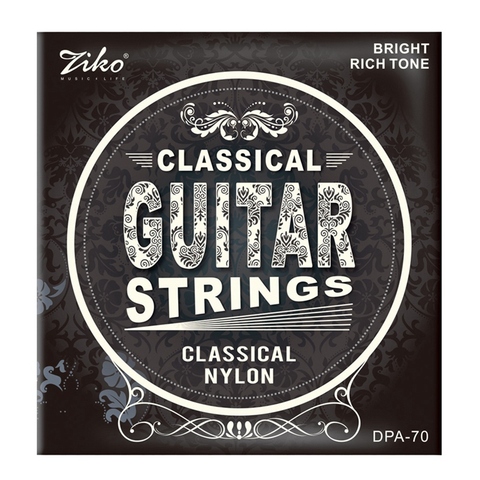 Ziko – cordes de guitare classique DPA-70, noyau en Nylon pièces/ensemble, plaqué argent et cuivre enroulé (. 028-043) ► Photo 1/6